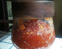 Doce de mamão maduro da Emeliza