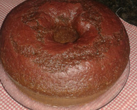 Bolo de beterraba com chocolate