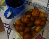 Bolinho de chuva com brigadeiro