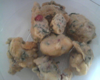 Bolinho salgado de folhas