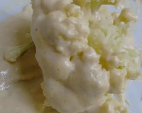 Couve-flor ao molho Alfredo