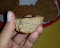 Bolinho de banana com aveia para as crianças
