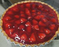 Torta de morango da padaria