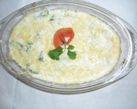 Chuchu ao molho branco