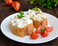 Patê rápido de queijo coalho