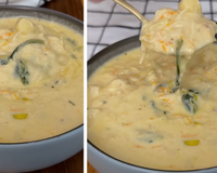 Nem caldo, nem canja: essa sopa de nhoque com frango super cremosa é tudo o que você precisa nos dias frios