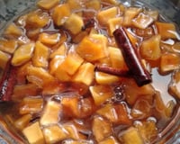 Doce de mamão verde em cubinhos