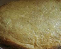 Torta de frango de pão de forma assada