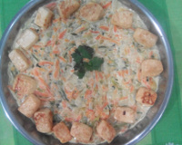 Macarrão de abobrinha cremoso