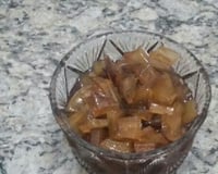 Doce de mamão verde em cubinhos