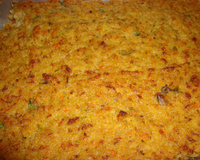 Torta gostosa de sobra de arroz