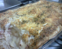 Lanche de forno delicioso