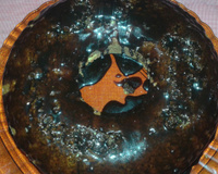 Bolo de cenoura com calda de chocolate que derrete na boca