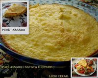 Purê assado (batata e queijos) do Lúcio Cezar