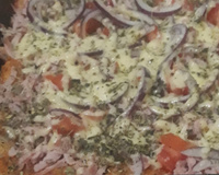 Pizza de pão de fôrma