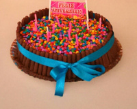 Bolo de morango com nutella