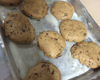 Cookies de nutela com gotinhas de chocolate