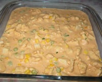 Estrogonofe de frango com milho