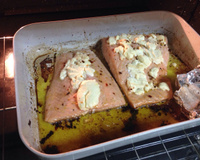 Risoto de limão siciliano com filé de salmão