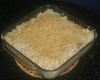 Batata recheada com estrogonofe de filé