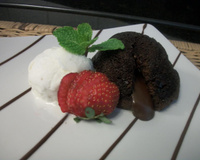 Petit gateau fácil e delicioso