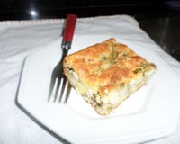 Torta de escarola com atum