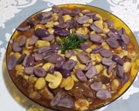 Lagarto recheado ao molho madeira