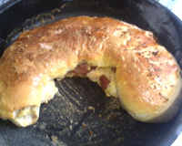 Pão de lingüiça delicioso