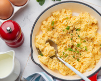 O segredo do ovo mexido bem cremoso SEM MANTEIGA que aprendi com um cozinheiro