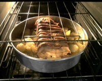 Lombo assado com batata doce