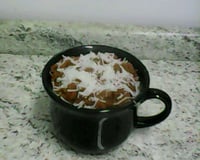 Bolo de caneca de nutella simples