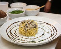 Fettuccini ao molho de cogumelos