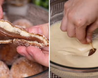 Bolinho de chuva recheado de brigadeiro: receita fácil que vai te surpreender a cada mordida
