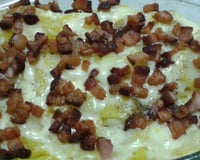 Batata com requeijão e bacon