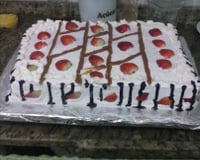 Bolo de festa confeitado fácil