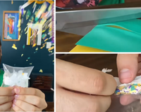 Descobri como fazer um lança-confete com saco zip para o Carnaval e agora todo ano as crianças me pedem