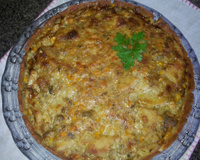 Torta de palmito da juçara