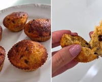 Muffin fofinho de maracujá mata a fome e a vontade de doce: não leva farinha, nem açúcar e fica molhadinho