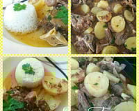 Rabada com batata e agrião