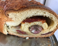 Pão de lingüiça delicioso