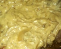 Bife acebolado com molho de maionese