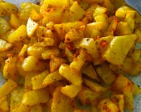 Batata frita temperada