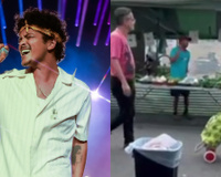Feirante canta paródia de Bruno Mars para atrair clientela e viraliza nas redes sociais; confira!