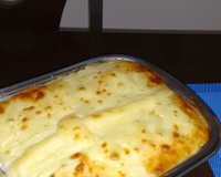 Escondidinho de frango e catupiry