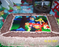 Bolo de chocolate com creme