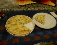 Quiche de queijo e alho poró