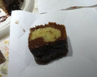 Bolo mesclado de liquidificador