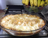 Polenta recheada delícia