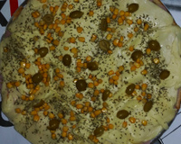 Pizza de pão de forma
