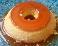 Pudim de leite em pó com leite de coco